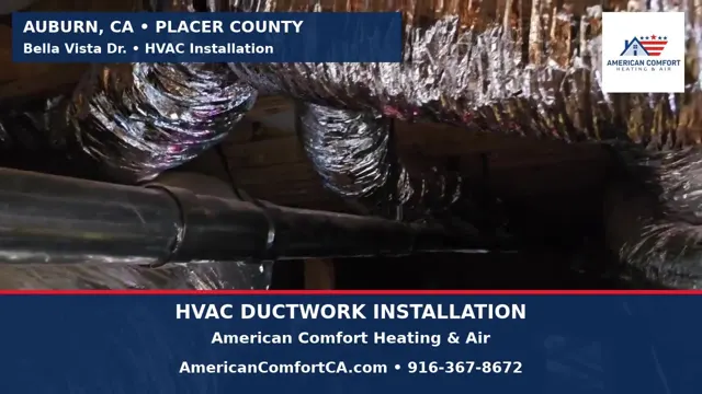 Insulated HVAC ductwork beneath a home on Bella Vista Dr. in Auburn, CA